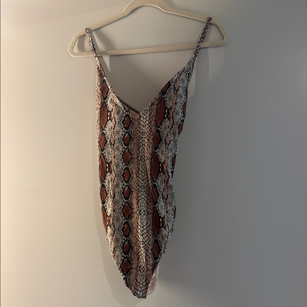 Snake-Print Swimsuit